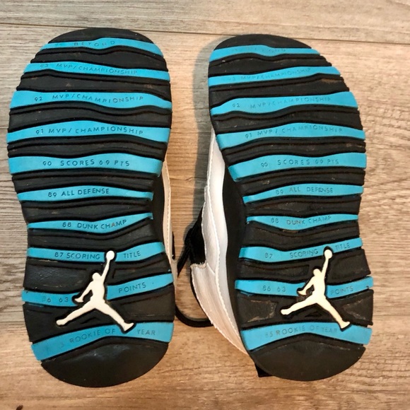 Air Jordan Toddler Retro 10 TD White Powder Blue - Picture 2 of 7